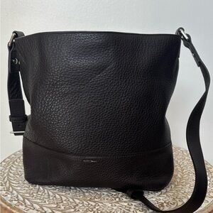 Shinola Black leather Hobo purse EUC